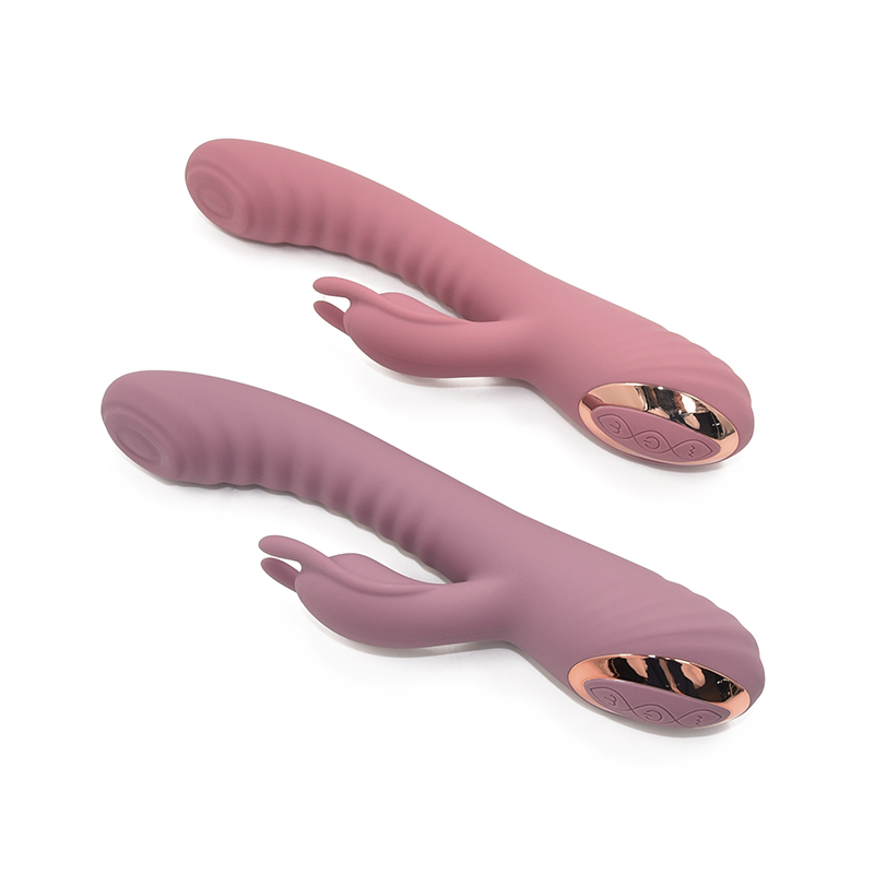 Patting powerful motor elegant safe body silicone manufacture adult toy in bulk rabbit vibrator.